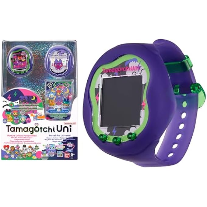 rayihni TAMAGOTCHI PLAIN  TAMAGOTCHI CONNECTED WITH WATCH STRAP  TAMAGOTCHI INTERACTIVE ANIMAL  VIRTUAL ANIMAL TO RAISE  TAMAGOTCHI IN FRENCH  MONSTER MODEL  CHILDREN'S TOY AGE 6+  43356 - Image 2